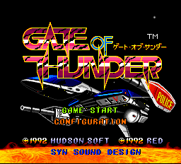 Gate of Thunder Title Screen
